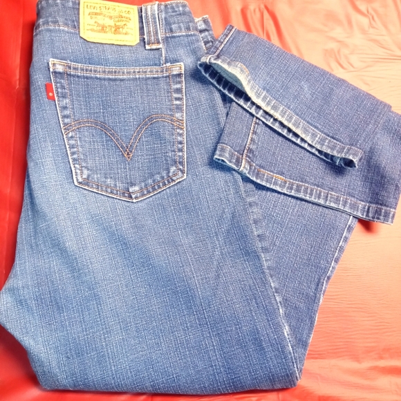 Levi's Denim - Levi's Classic BootCut 525 sz14 Great Natural Wear & Fade Inseam 29" 039